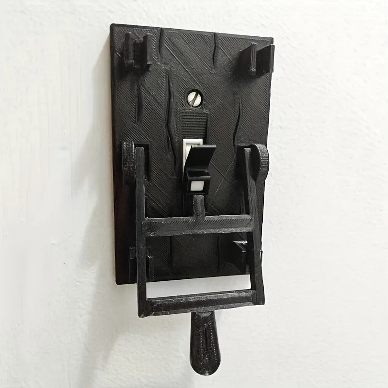 Retro-style decorative light switch plate cover in PLA plastic for single-gang American electrical boxes.