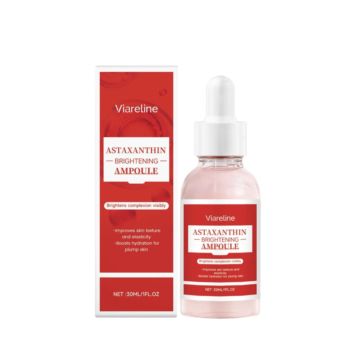 Astaxanthin moisturizing liquid 30ml facial essence bottle for hydration and antioxidant care
