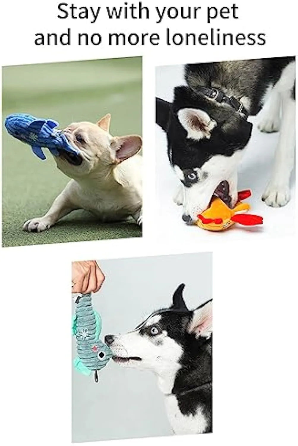 Interactive dog toy shaped like a hedgehog with plush cover and self-moving ball for small and medium dogs