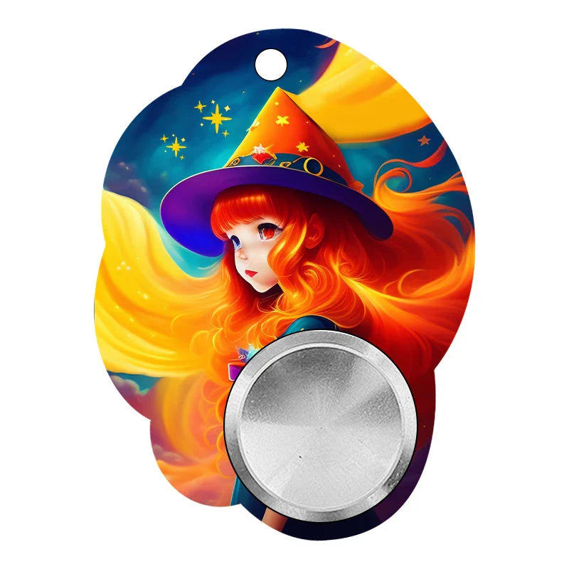 Original Puzzle Gyro Fidget Spinner Keychain for stress relief and focus improvement