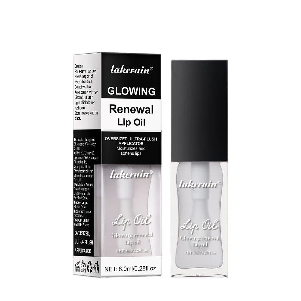 Lakerain colourful lip gloss tube in seven shade options with 8ml net content