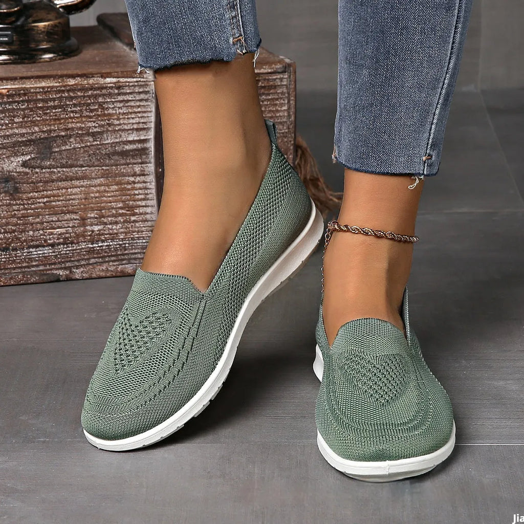 Women's plus size casual canvas shoes with mesh lining in multiple colour options
