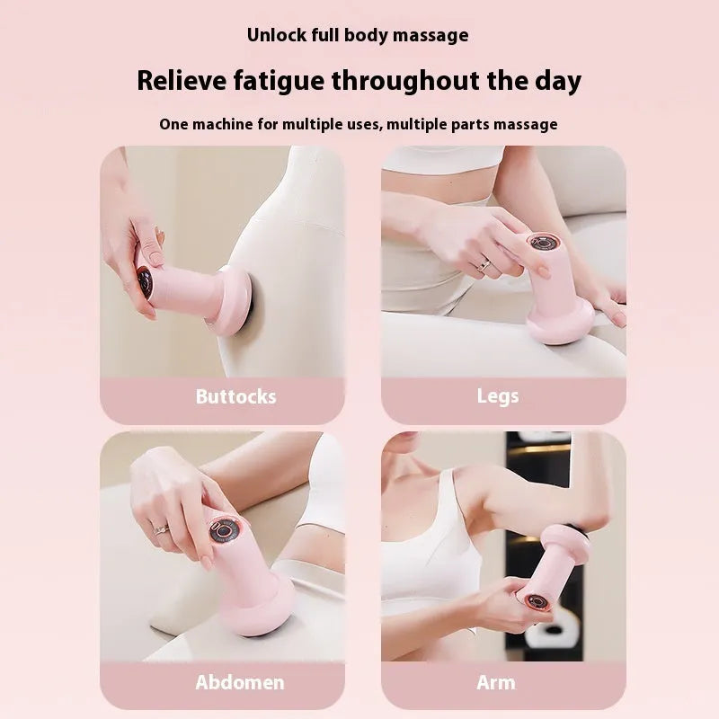 USB electric massager for cervical spine, waist, back and leg meridian dredging in black colour
