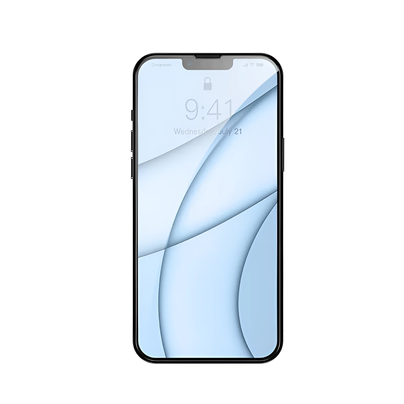 Transparent tempered glass screen protector for iPhone 13 5.4 inch model with cleaning bag and fitting artefact