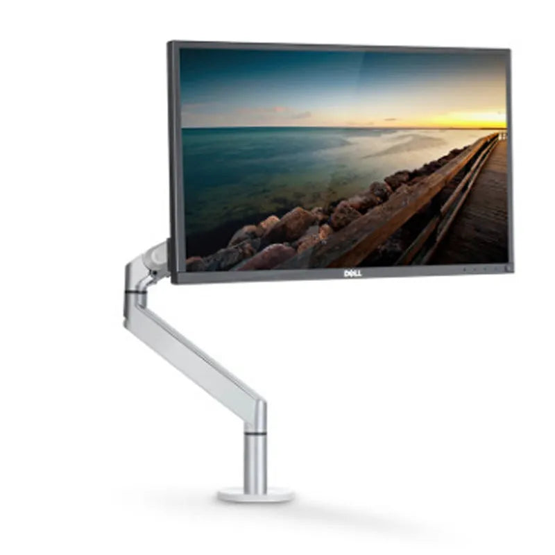 Aluminum alloy hover computer stand with air pressure arm bracket in silver colour