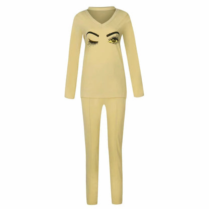 Women's beaded slanted shoulder casual suit in black, white, or yellow