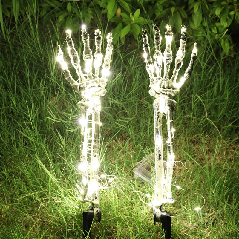 LED Light Up Skeleton Arm Hand for Halloween decoration in various colours