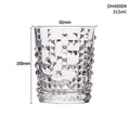 Crystal whiskey shot glass with thick bottom in various colour styles