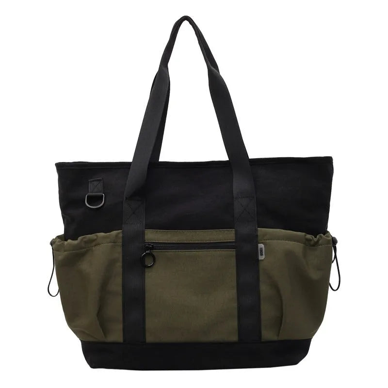 Women's lightweight grey yoga fitness travel bag with letter pattern and 36-55L capacity
