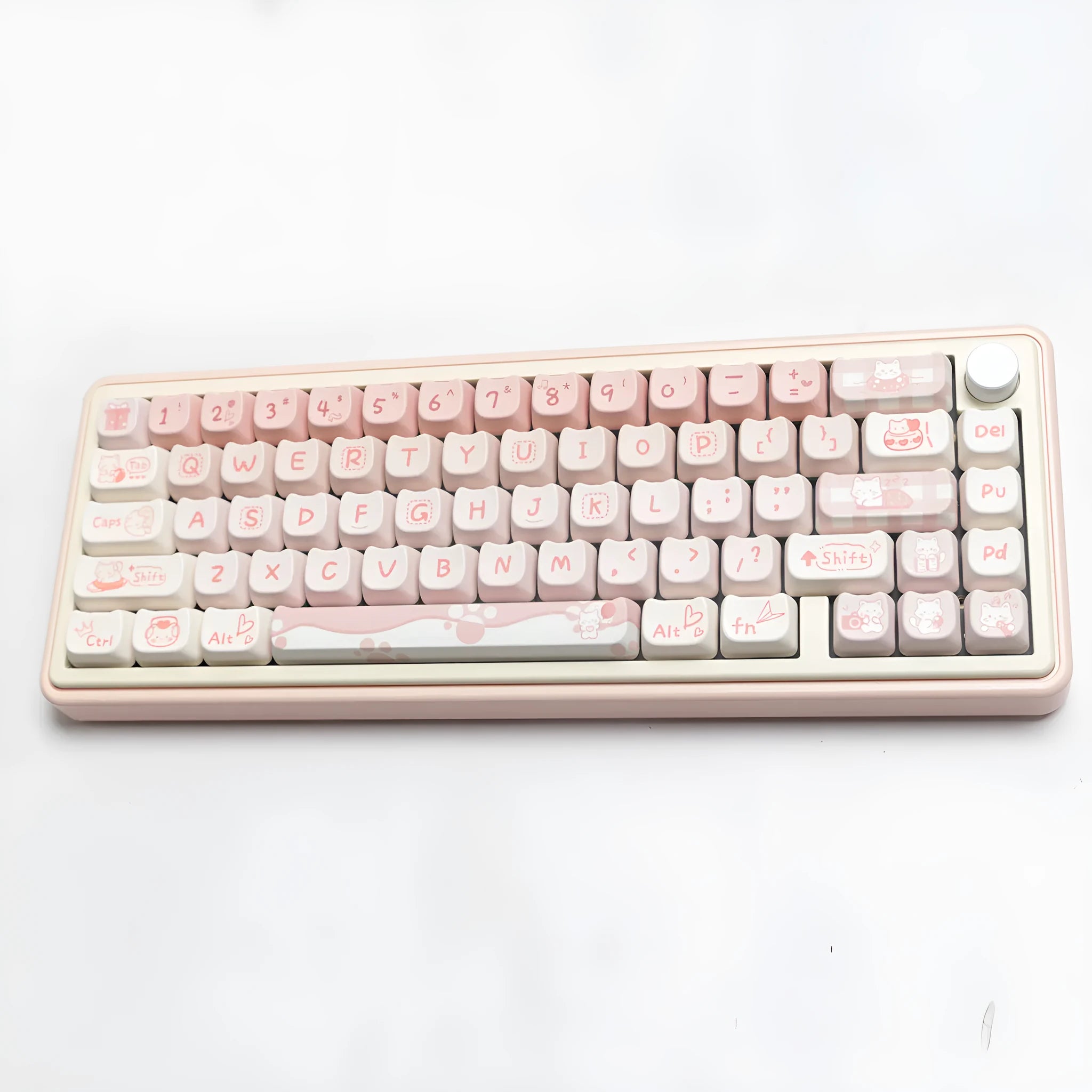 Full set of PBT keycaps for mechanical keyboard with over 98 keys excluding 7u and spacebar
