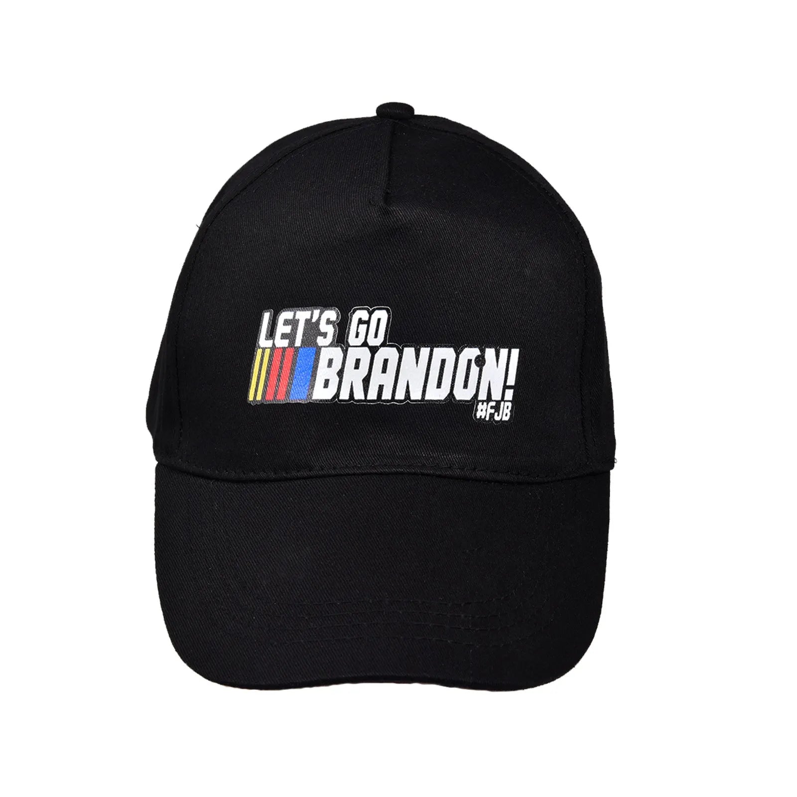 Classic adult baseball cap in black cotton with adjustable strap and 8cm brim