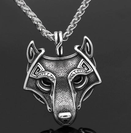 Vintage Nordic rune necklaces with Elder Futhark pendant in stainless steel and gold finishes