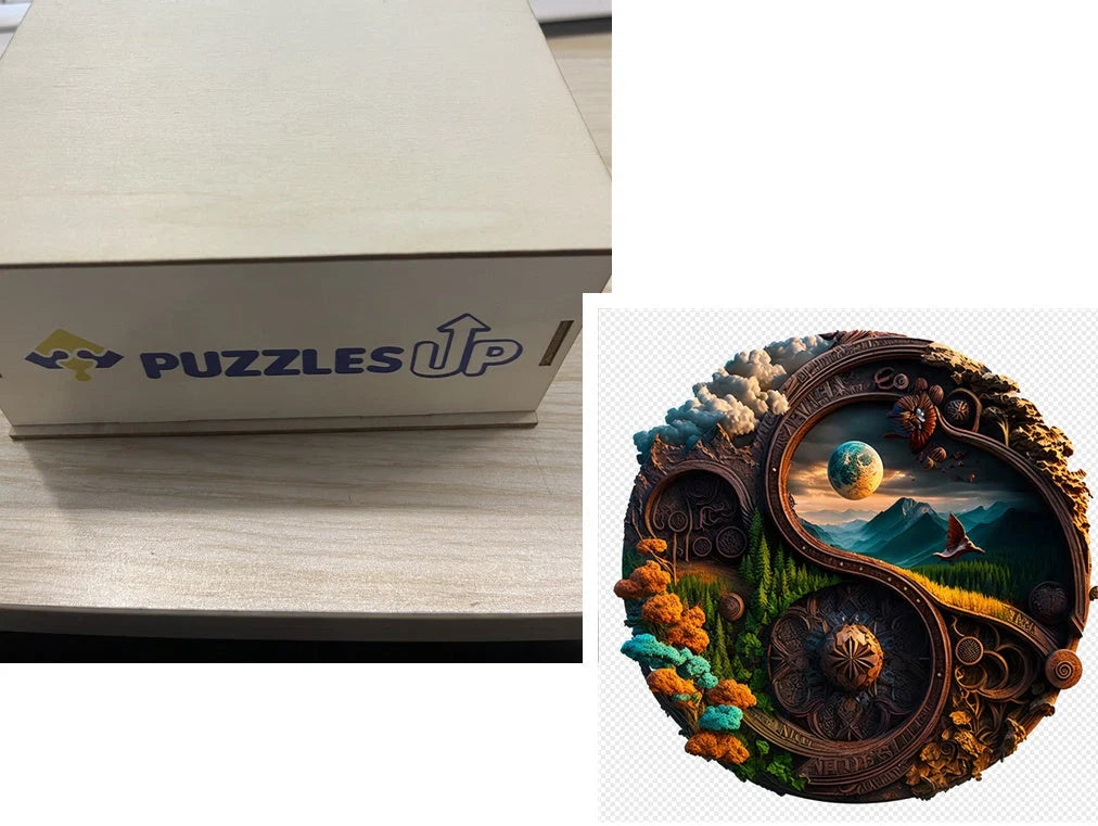 Animal Puzzle Puzzlesup A3 Size With The Box - Detailed wooden puzzle for creative minds