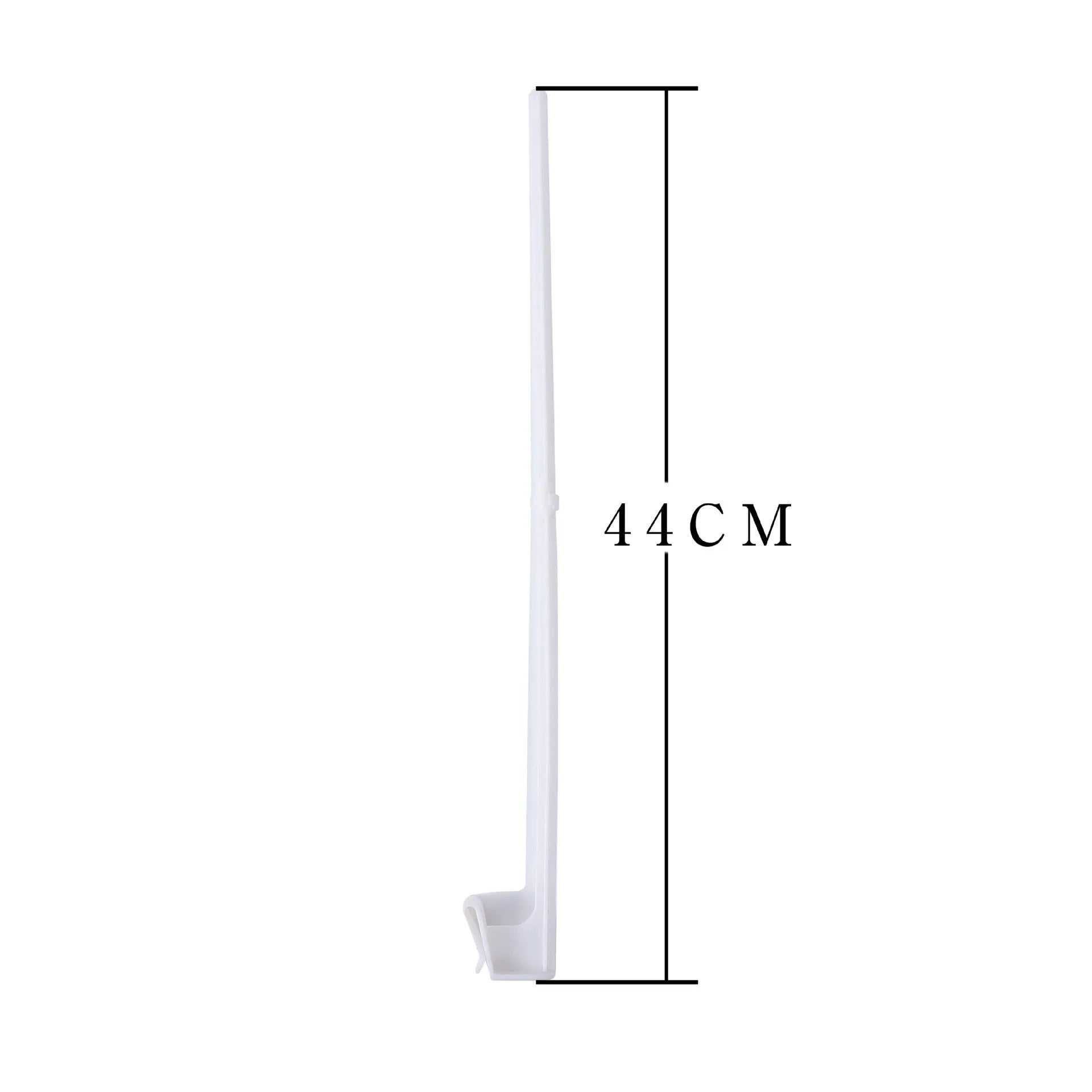 Pack of 10 white PP plastic car window flag pole holder clips.