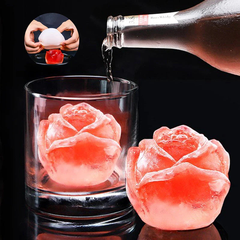 Silicone rose mold for crafting candles, soaps, and chocolates with versatile design and temperature resistance