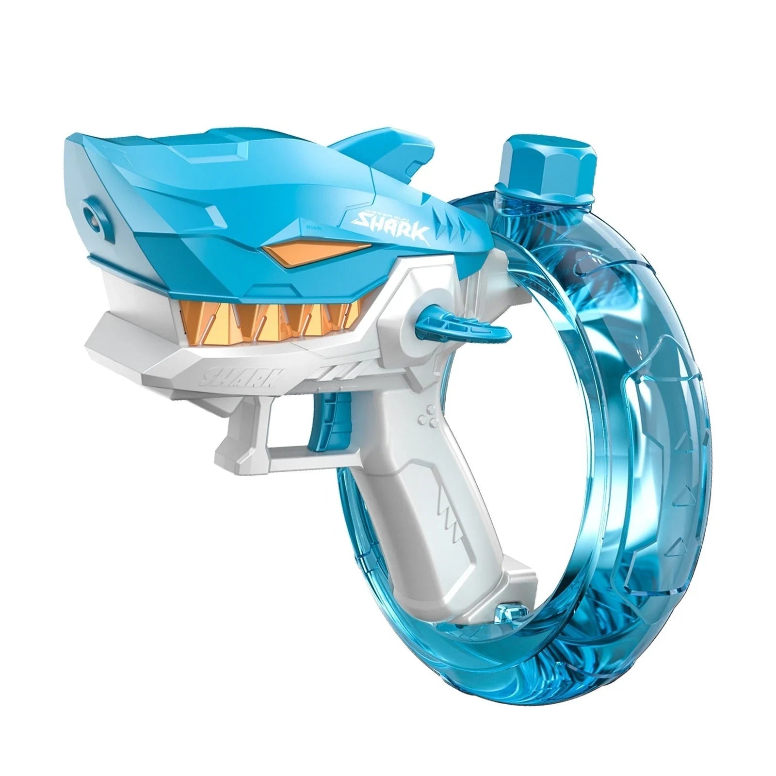 Powerful Shark-Themed Electric Water Gun with Sleek Design and Continuous Water Blasting