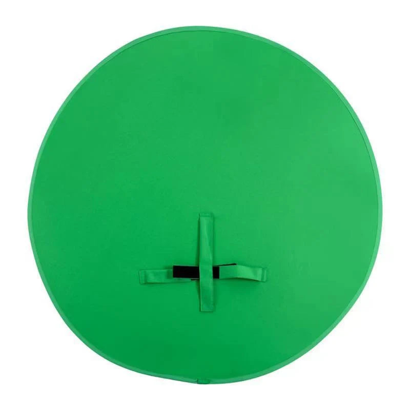 Circular foldable green screen reflector for professional photography