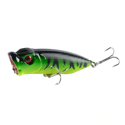 Bionic fishing lure measuring 6.5cm with 6# hooks for surface fishing applications