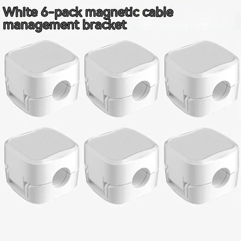 Magnetic cable clips for under desk cable management, adjustable cord holders to organize wires and keep workspace tidy