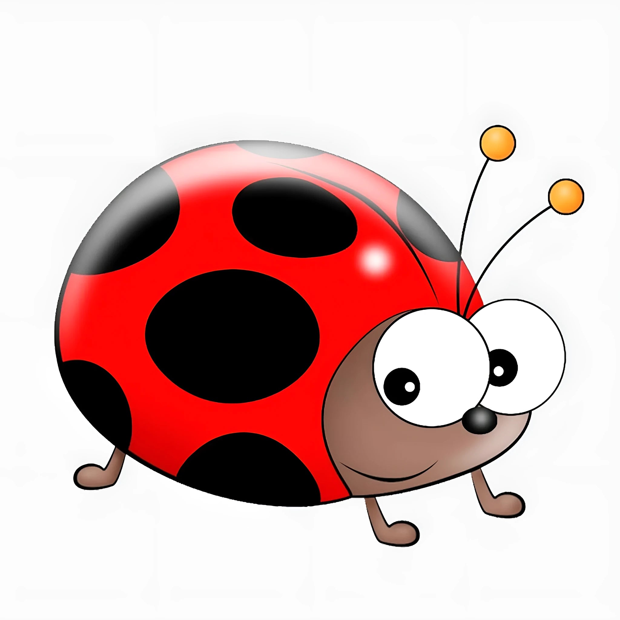 14.5cm cartoon ladybird PVC vinyl sticker decal for car window or laptop