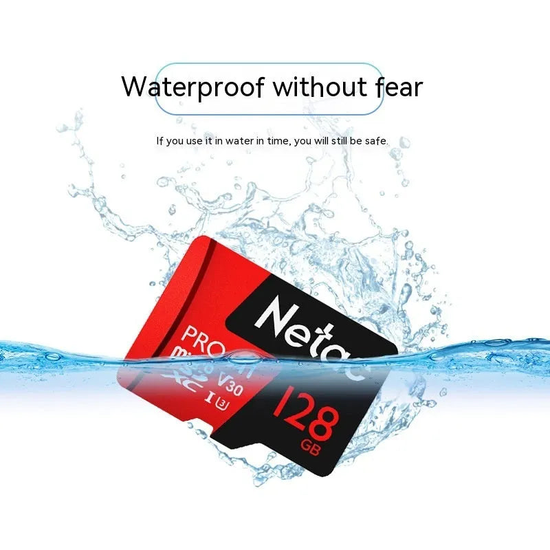 TF microSD memory card for dash cams and security cameras in 256GB capacity.