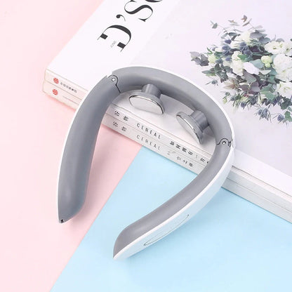 USB charging neck massager with adjustable settings for pain relief