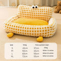 Seasonal universal detachable washable dog bed in yellow big eyes cute colour for dogs up to 40kg