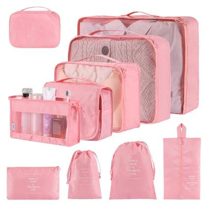 Home Fashion Simple Solid Colour Storage Bag Set in various colours