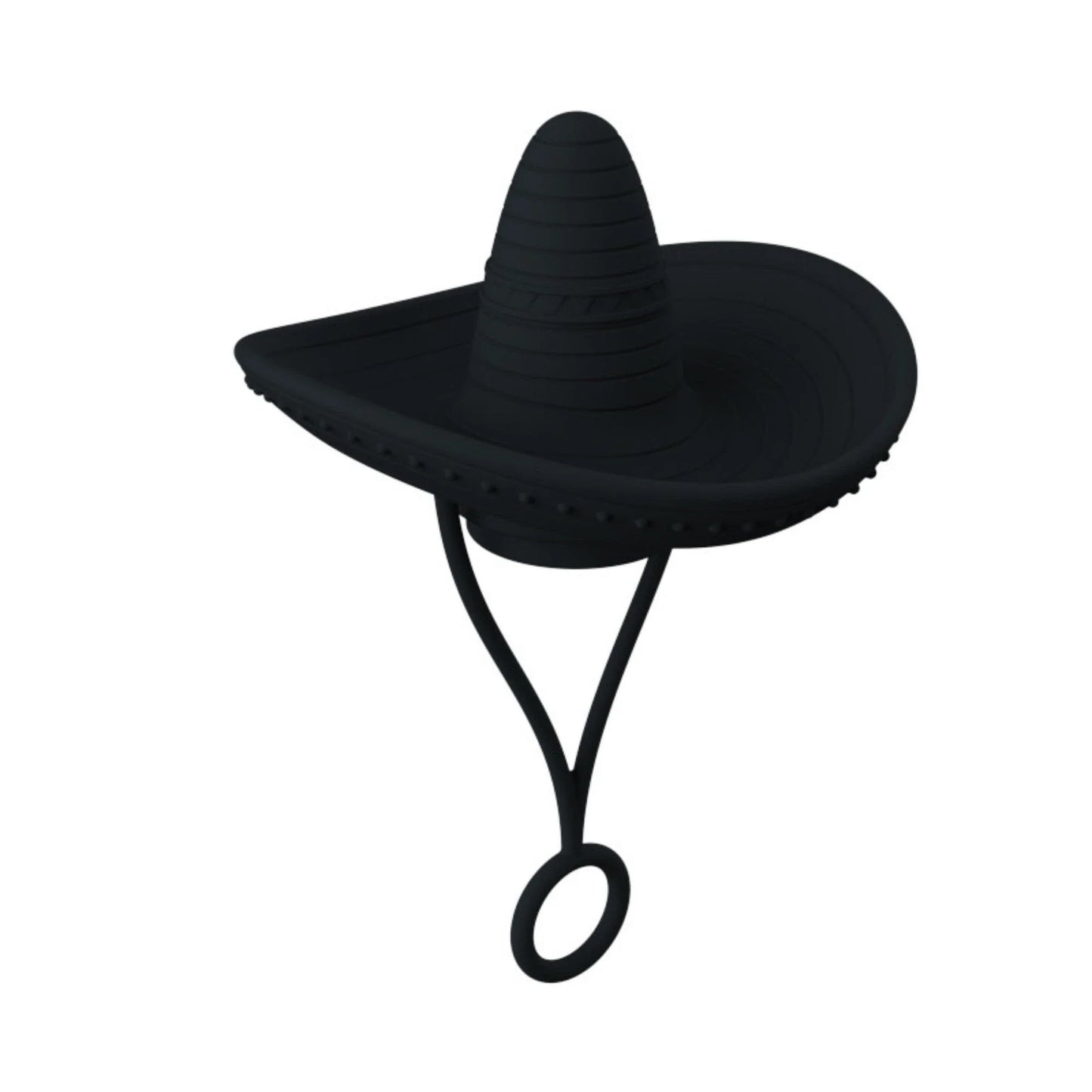 Sturdy Cowboy Hat-shaped straw covers made of food-grade silicone in vibrant colors like red, black, and brown