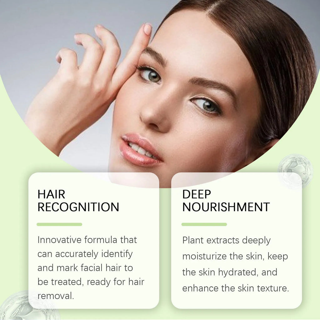 114ml facial hair recognition spray bottle with botanical extracts for hair removal preparation
