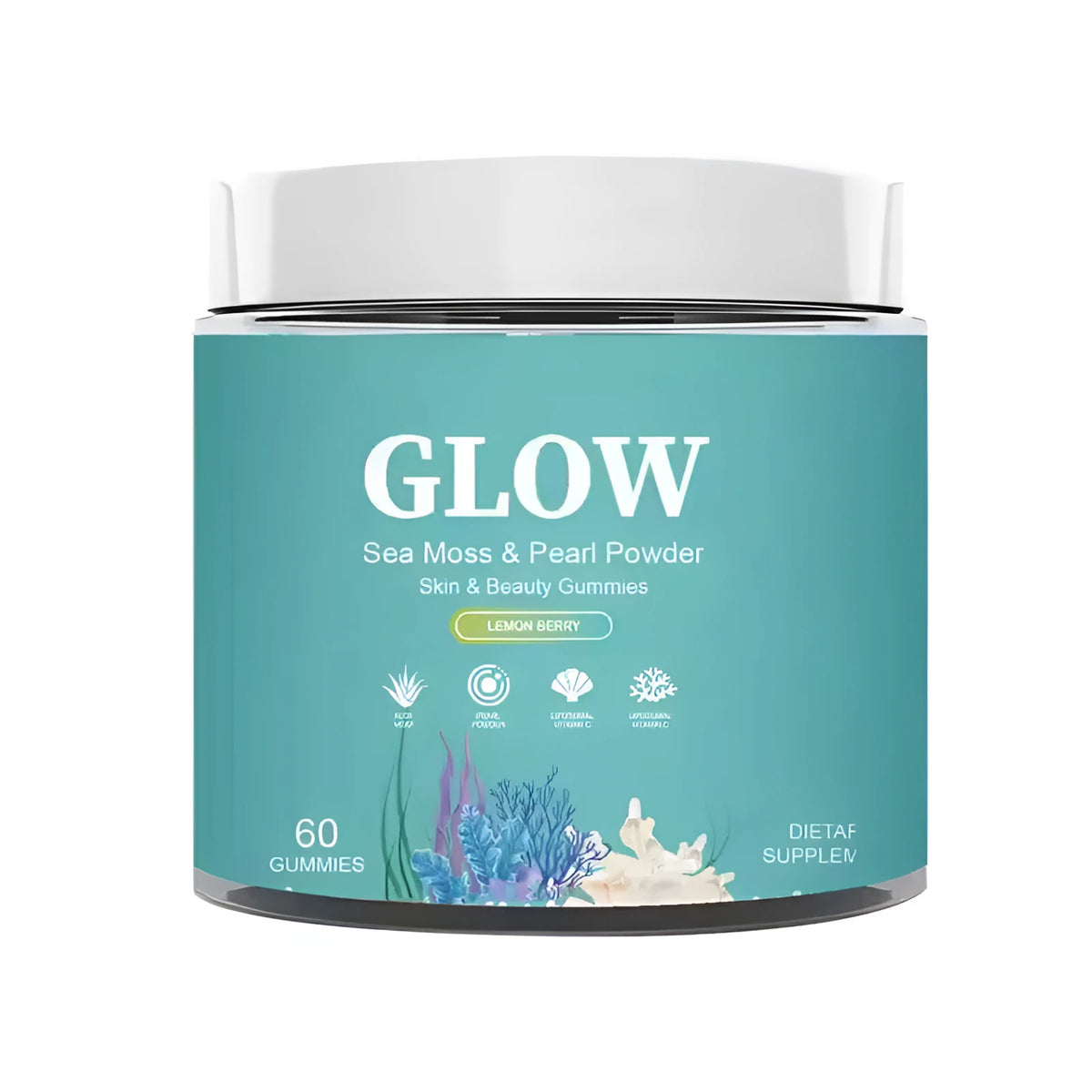 Sea Moss Gummies 60 tablets in bottle soft candy supplement for adults