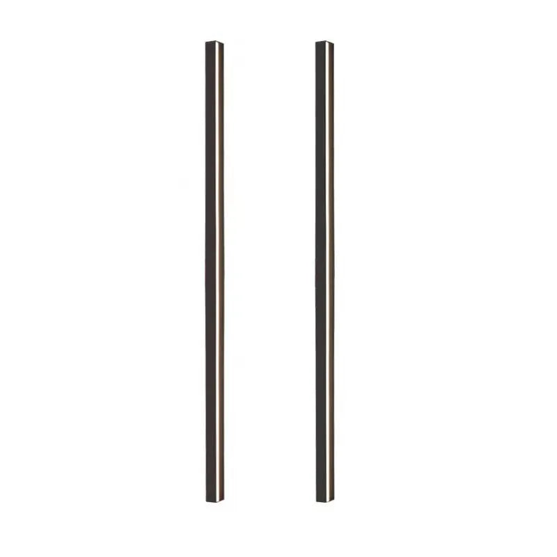 80cm long black aluminium LED strip wall light with a polycarbonate shade and touch control for colour changing.