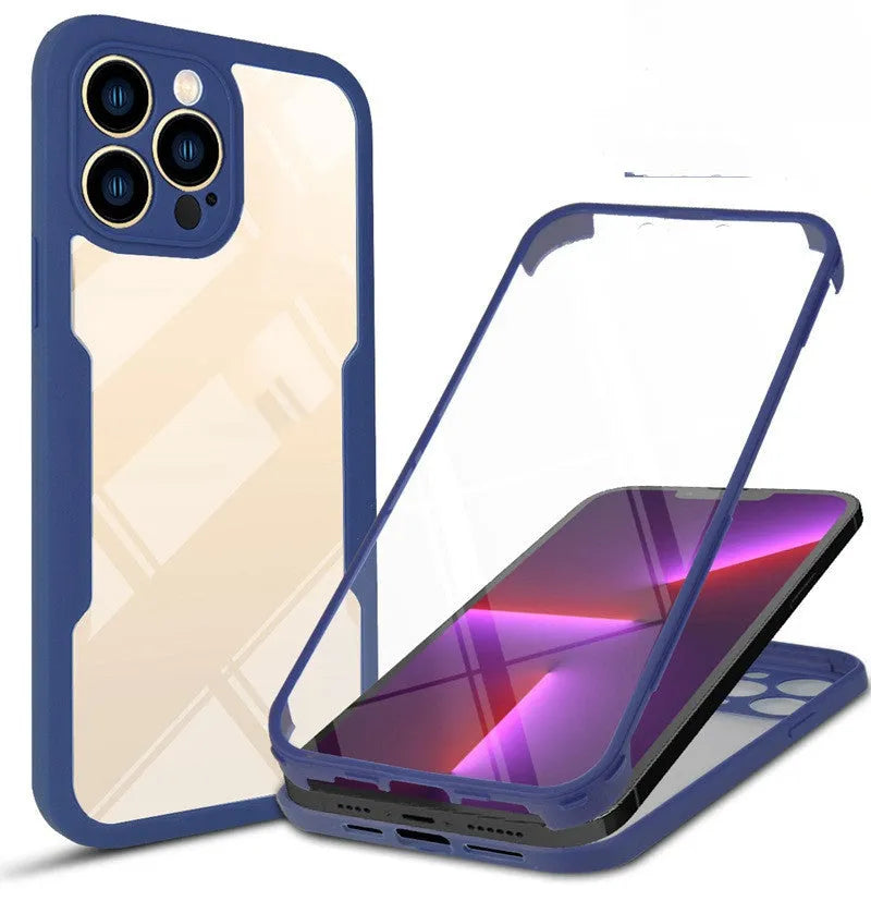 Translucent TPU back cover case for iPhone on a table