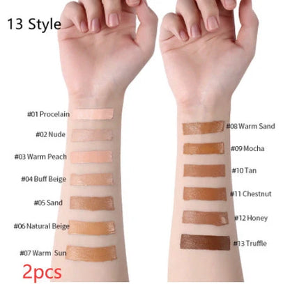 Oil-Control Liquid Foundation Concealer in 13 shades for a flawless matte finish