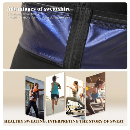 Women's black zip vest shapewear storm sweatshirt with adjustable front