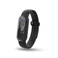 Black and white electronic ultrasonic mosquito repellent bracelet with USB charging port