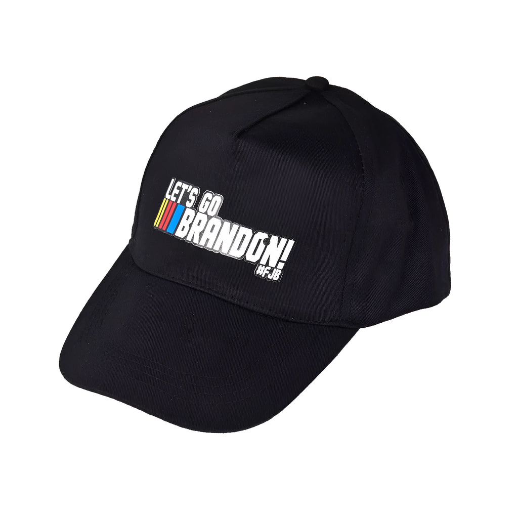 Classic adult baseball cap in black cotton with adjustable strap and 8cm brim
