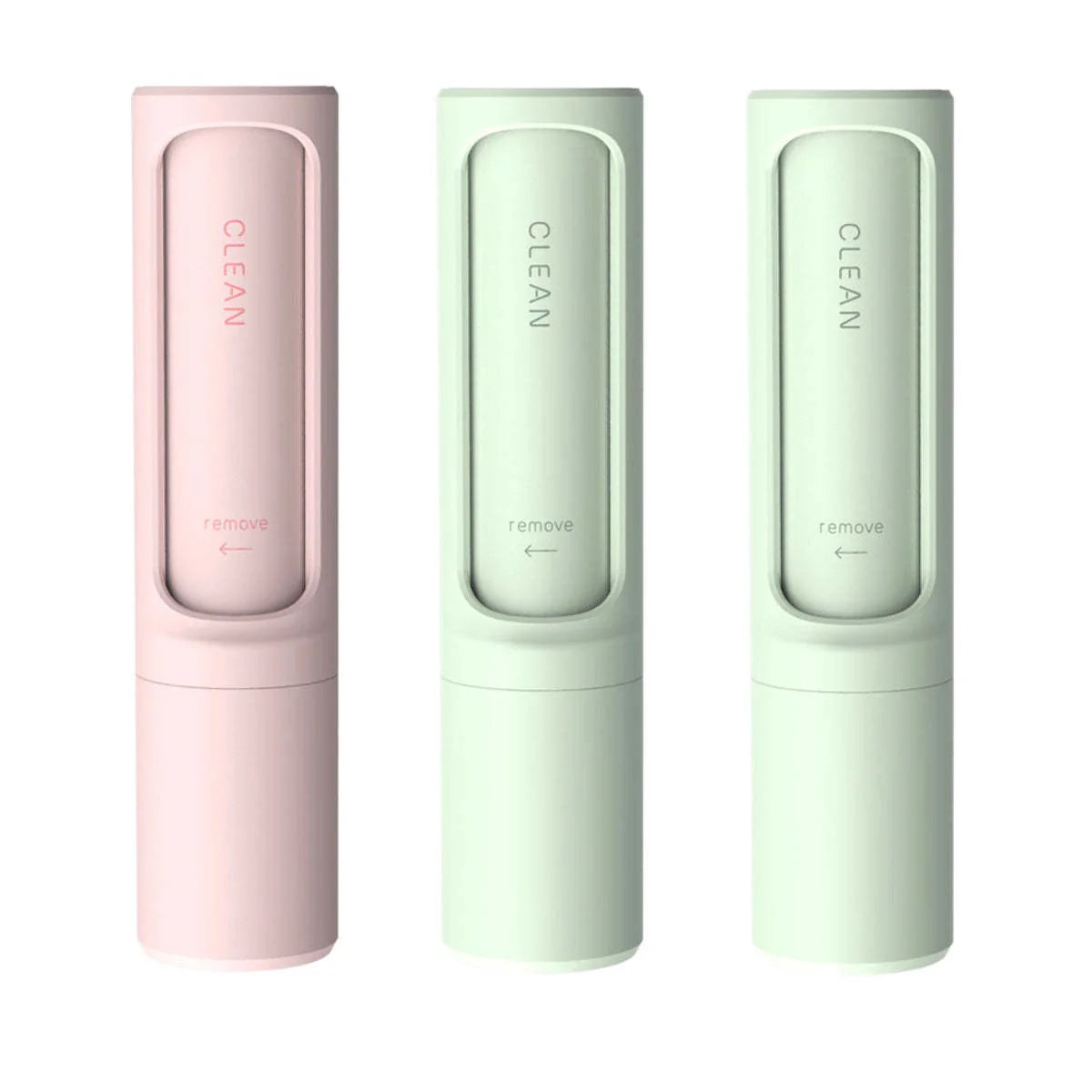 Rotating cylinder electrostatic hair remover brush in multiple colours