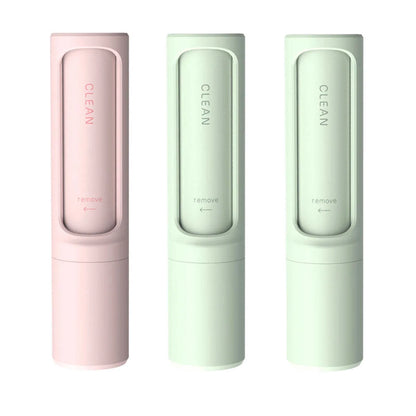 Rotating cylinder electrostatic hair remover brush in multiple colours