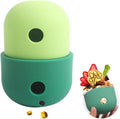 Dog treat puzzle toy in food grade silicone measuring 8x11cm with interactive chase design