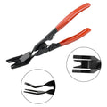 Red-handled automotive clip driver nailing tool for General Motors door panel installation