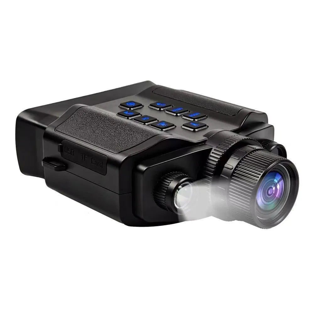 Z9 Standard infrared night vision binocular telescope with 8x magnification and 5K recording, black body