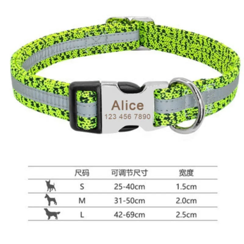 Adjustable polypropylene dog collar with plastic buckle in three colour options