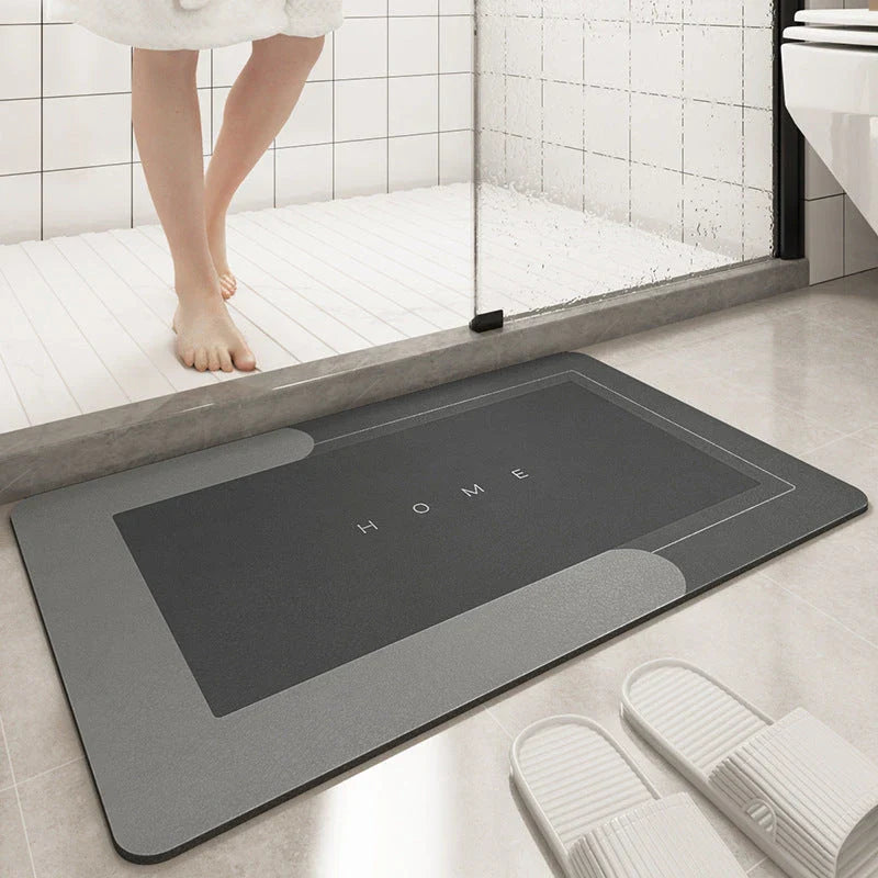 Soft cushion bathroom sliding door floor mat in various colours and sizes