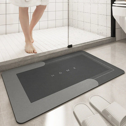 Soft cushion bathroom sliding door floor mat in various colours and sizes