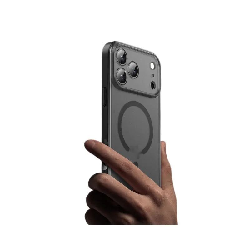 Frosted Series TPU phone case for IPhone17 in translucent colour with magnetic suction