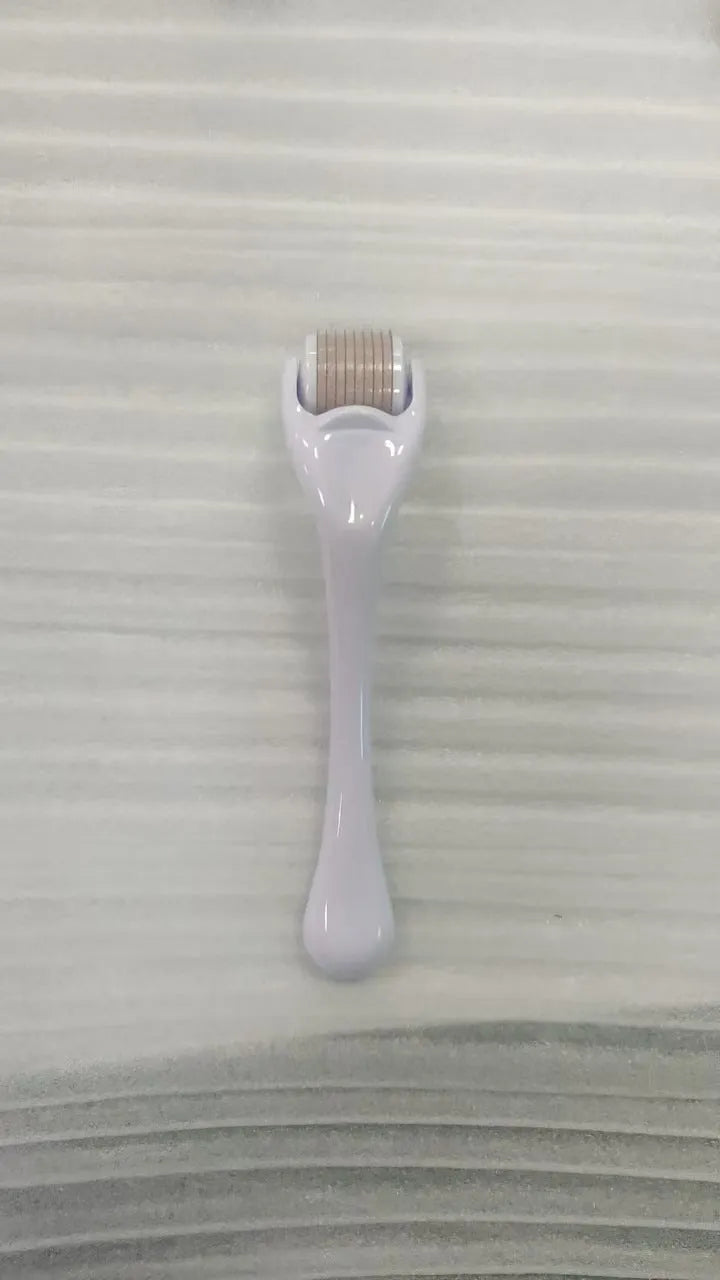 540 needle microneedle derma roller with colour wheel on black handle, showing 0.25mm specification.