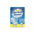Four sachets of toilet cleaning powder on a bathroom background, total weight 120g.