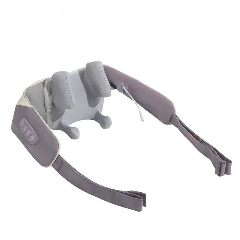 Multifunctional neck massager with kneading and hot compress functions in various colours