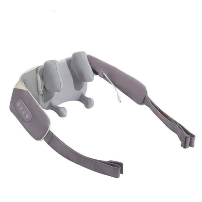 Multifunctional neck massager with kneading and hot compress functions in various colours